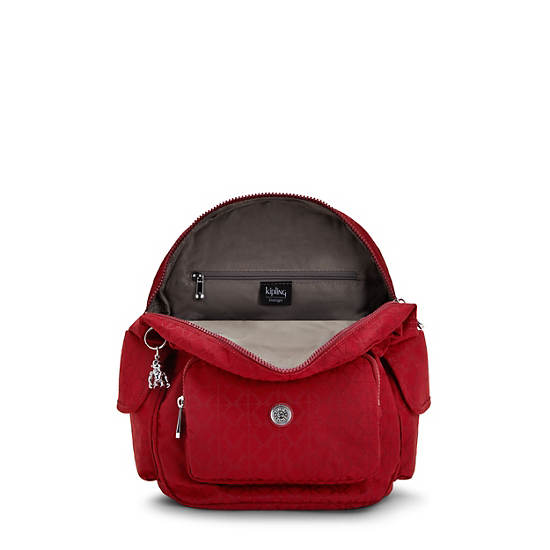 Kipling City Pack Small Classic Ryggsekk Rød | NO 1717VR